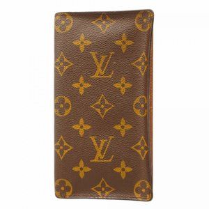 Louis Vuitton Monogram Porte Carte Credit Long Wallet M60825 Brown Men's